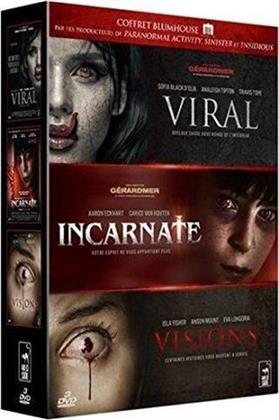 Coffret Blumhouse - Viral / Incarnate / Visions (3 DVDs)