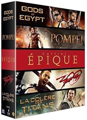 Coffret épique - Pompéi / Gods of Egypt / La Colère des titans / 300 : la naissance d'un empire (4 Blu-rays)