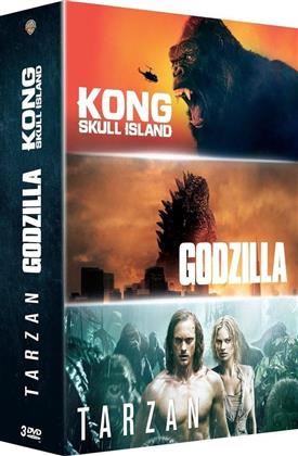Kong : Skull Island / Godzilla / Tarzan (3 DVD)