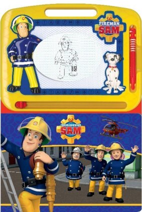 Feuerwehrmann Sam - Spielbuch + Zaubertafel zum Schreiben