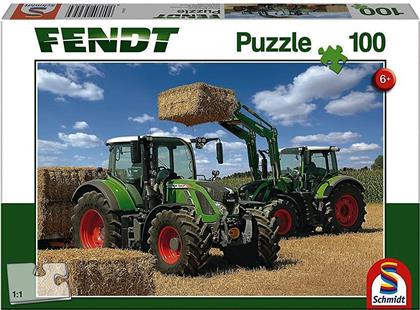 Fendt 724 Vario, Fendt 716 Vario mit Frontlader Cargo 4x85 - 100 Teile Puzzle