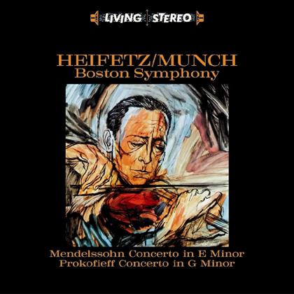 Heifetz Jascha, Felix Mendelssohn-Bartholdy (1809-1847), Serge Prokofieff (1891-1953), Charles Munch & Boston Symphony Orchestra - Concerto E & G-Minor /Violinkonzerte In e-moll & g-moll (LP)