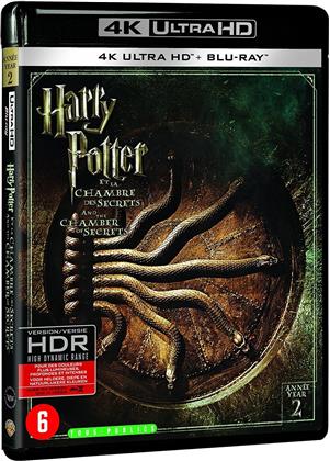 Harry Potter et la chambre des secrets (2002) (Extended Edition, Cinema Version, 4K Ultra HD + Blu-ray)