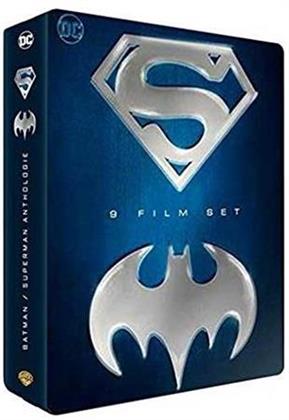 Batman / Superman - 9 films set (Steelbook, 9 Blu-ray)