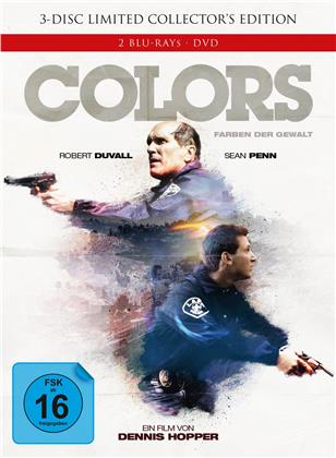 Colors - Farben der Gewalt (1988) (Cover A, Extended Edition, Kinoversion, Limited Edition, Mediabook, Uncut, 2 Blu-rays + DVD)