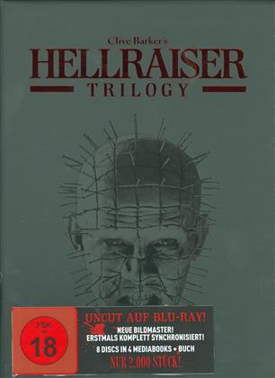 Hellraiser - Trilogy (Black Box, Edizione Limitata, Mediabook, Versione Rimasterizzata, Uncut, 4 Blu-ray + 4 DVD + Libro)