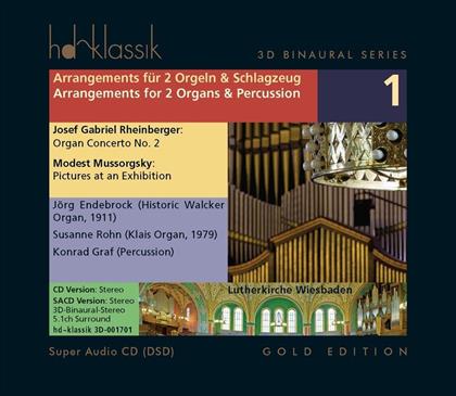 Joseph Gabriel Rheinberger (1839-1901), Modest Mussorgsky (1839-1881), Konrad Graf, Jörg Endebrock & Susanne Rohn - Arrangements Fuer 2 Orgel & Schlagzeug (SACD)
