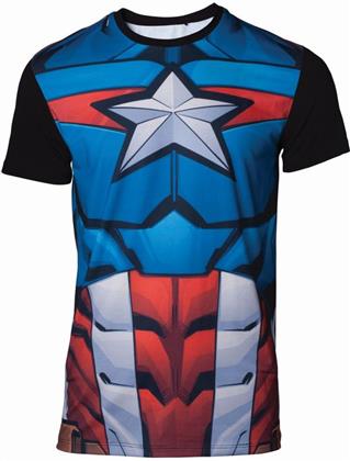 Marvel - Captain America Men's T-shirt - Taglia XXL