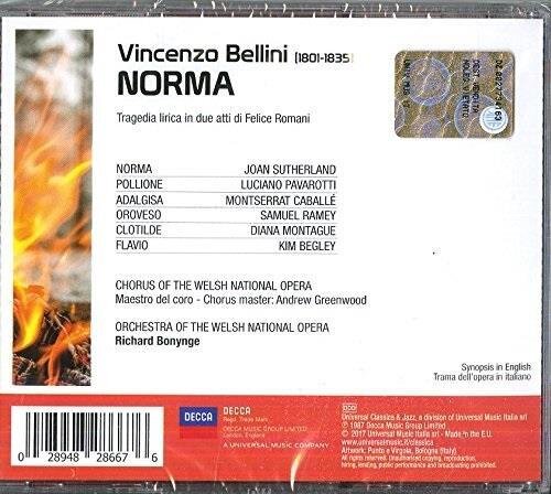 Dame Joan Sutherland, Luciano Pavarotti, Samuel Ramey, Diana Montague, Kim Begley, … - Norma
