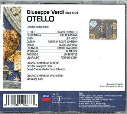 Luciano Pavarotti, Dame Kiri Te Kanawa, Leo Nucci, Giuseppe Verdi (1813-1901), … - Otello