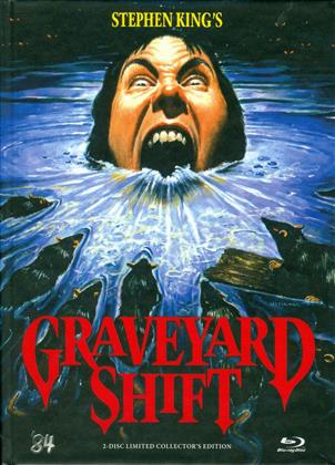 Graveyard Shift (1990) (Cover B, Collector's Edition, Edizione Limitata, Mediabook, Uncut, Blu-ray + DVD)