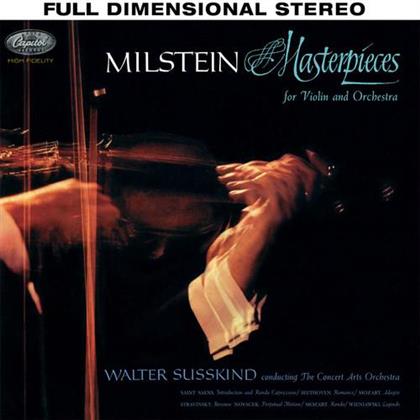 Walter Susskind, Nathan Milstein & The Concert Arts Orchestra - Masterpieces For Violin And Orchestra (LP)