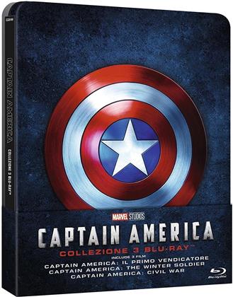 Captain America Collezione (Steelbook, 3 Blu-rays)