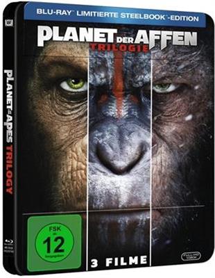 Planet der Affen - Trilogie (Limited Edition, Steelbook, 3 Blu-rays)