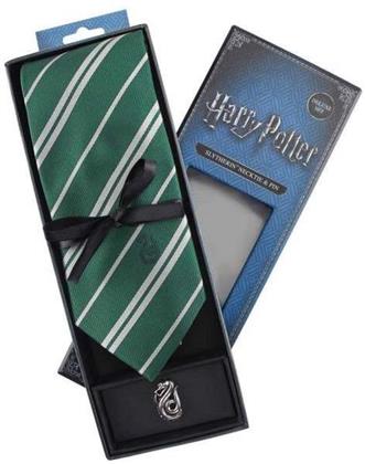 Harry Potter Krawatte & Ansteck-Pin Deluxe Box Slytherin