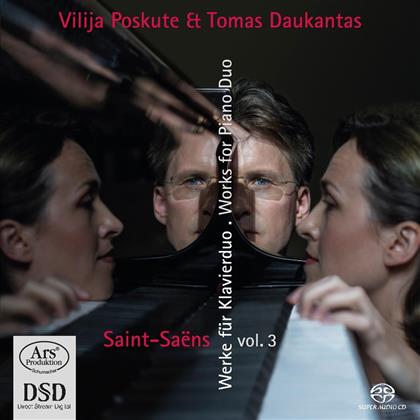 Camille Saint-Saëns (1835-1921), Vilija Poskute & Tomas Daukantas - Werke Für 2 Klaviere Vol. 3 (Hybrid SACD)