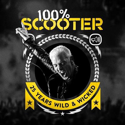 Scooter - 100% Scooter - 25 Years Wild & Wicked (Box, Deluxe Edition, 5 CDs + LP + Audio cassette)