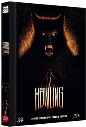 The Howling (1981) (Cover C, Collector's Edition, Limited Edition, Mediabook, Uncut, Blu-ray + 2 DVDs)