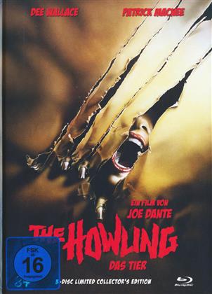 The Howling - Das Tier (1981) (Cover A, Collector's Edition, Edizione Limitata, Mediabook, Uncut, Blu-ray + 2 DVD)