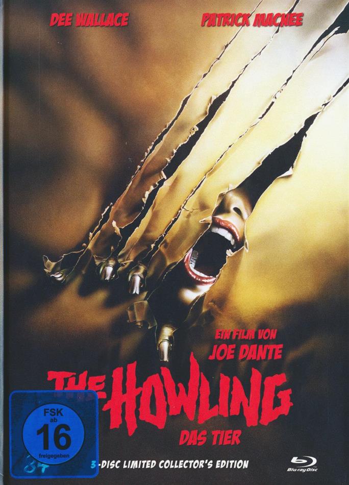 The Howling - Das Tier (1981) (Cover A, Collector's Edition, Limited Edition, Mediabook, Uncut, Blu-ray + 2 DVDs)