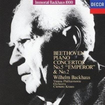 Wilhelm Backhaus, Ludwig van Beethoven (1770-1827), Clemens Krauss & Wiener Philharmoniker - Klavierkonzerte Nr. 2 & 5 (Japan Edition, Édition Limitée)