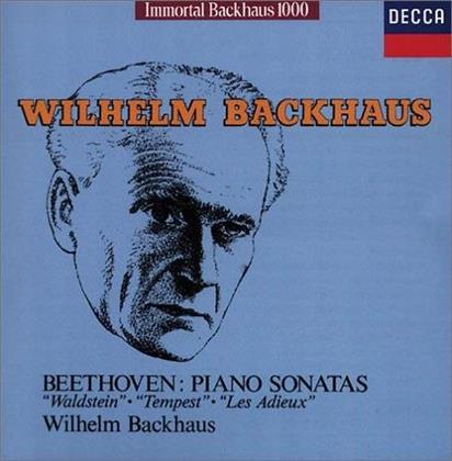 Wilhelm Backhaus & Ludwig van Beethoven (1770-1827) - Klaviersonaten Waldstein/Les Adieux/Tempest (Japan Edition, Limited Edition)