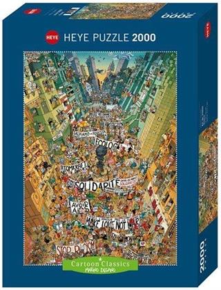 Marino Degano: Protest! - 2000 Teile Puzzle