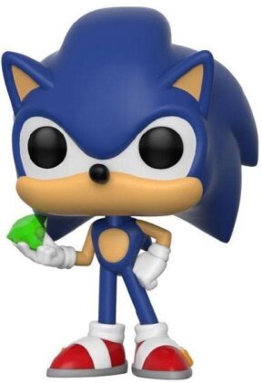 Sonic The Hedgehog POP! Games Vinyl Figur Sonic (Emerald) 9 cm