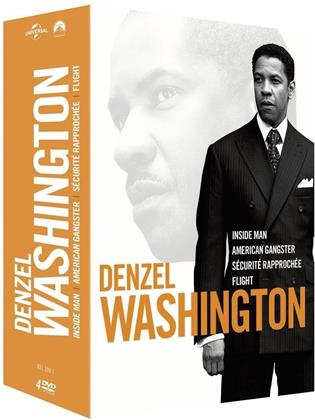 Denzel Washington - Sécurité rapprochée / Flight / American Gangster / Inside Man (4 DVDs)