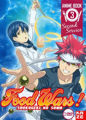 Food Wars! - Shokugeki no Soma: Second Service - Vol. 3: Saison 2 (Anime Book Edition, 3 DVDs)