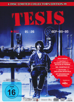 Tesis (1996) (Cover C, Collector's Edition, Edizione Limitata, Mediabook, Uncut, Blu-ray + 2 DVD + CD)