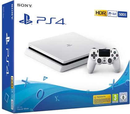 Sony PlayStation 4 Console 500 GB + Controller - glacier white