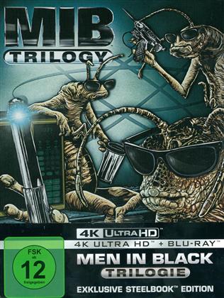 Men in Black 1-3 - Trilogie (Limited Edition, Steelbook, 3 4K Ultra HDs + 3 Blu-rays)