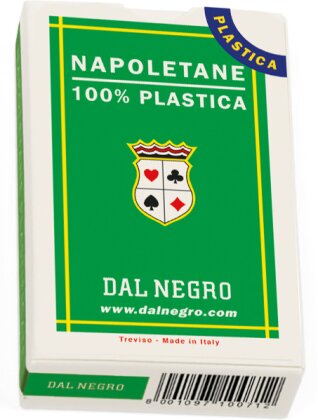 Napoletane, grün - italienische Spielkarten,