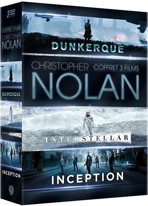 Christopher Nolan - Coffret 3 Films: Dunkerque / Interstellar / Inception (3 DVDs)