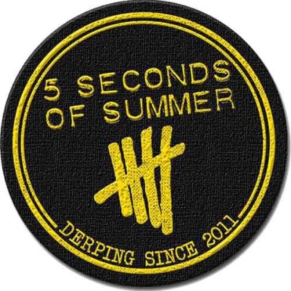 5 Seconds of Summer Standard Woven Patch - Derping Stamp