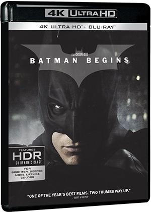 Batman Begins (2005) (4K Ultra HD + 2 Blu-rays)
