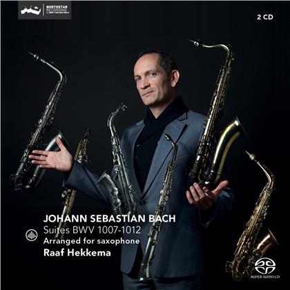 Raaf Hekkema & Johann Sebastian Bach (1685-1750) - Suites BWV 1007-1012 - Arr. Für Saxophone (2 SACDs)