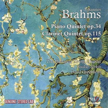 Budapest String Quartet, Rudolf Serkin, David Oppenheim & Johannes Brahms (1833-1897) - Clarinet Quintet & Piano Quintet