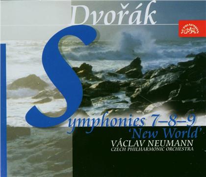 Antonin Dvorák (1841-1904), Václav Neumann & The Czech Philharmonic Orchestra - Symphonien Nr. 7-9 (2 CDs)