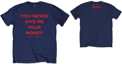 The Beatles Unisex T-Shirt - You Never Give Me Your Money (Back Print)