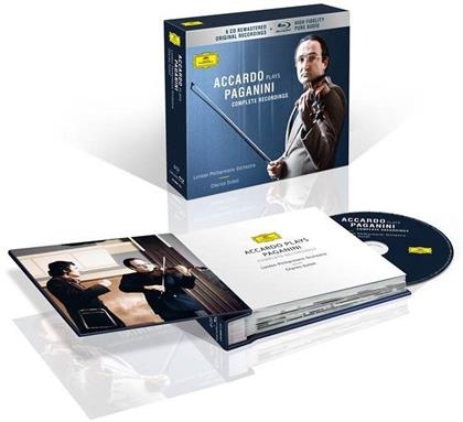 Salvatore Accardo, Niccolò Paganini (1782-1840), Charles Dutoit & The London Philharmonic Orchestra - Accardo Plays Paganini / Sämtliche Aufnahmen - Blu-ray Pure Audio (6 CDs + Blu-ray)