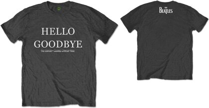 The Beatles Unisex T-Shirt - Hello, Goodbye (Back Print) - Taille L