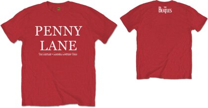 The Beatles Unisex T-Shirt - Penny Lane (Back Print) - Taille M