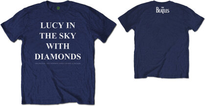 The Beatles Unisex T-Shirt - Lucy In The Sky With Diamonds (Back Print)