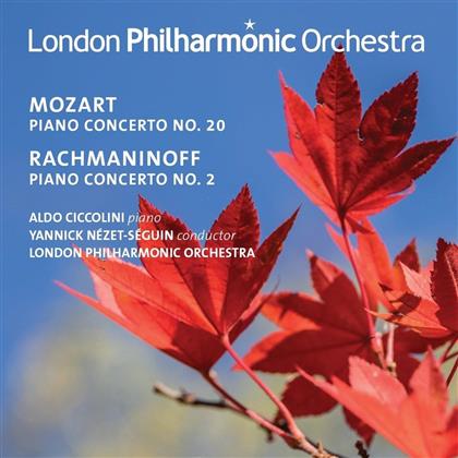 Wolfgang Amadeus Mozart (1756-1791), Sergej Rachmaninoff (1873-1943), Aldo Ciccolini & The London Philharmonic Orchestra - Piano Concertos - Live Recordings 2009 & 2001