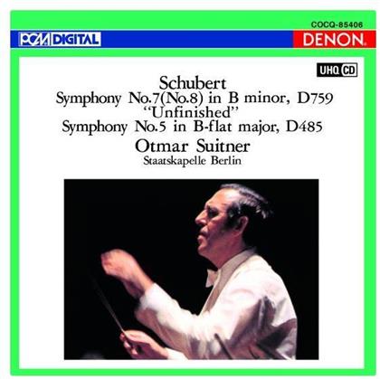 Franz Schubert (1797-1828), Otmar Suitner & Staatskapelle Berlin - Symphonies No. 7 D759, No. 5 D485 - UHQ-CD