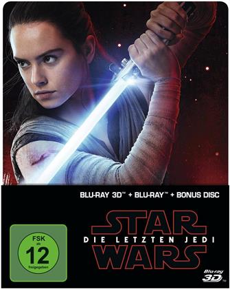 Star Wars - Episode 8 - Die letzten Jedi (2017) (Édition Limitée, Steelbook, Blu-ray 3D + 2 Blu-ray)