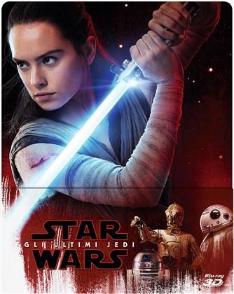 Star Wars - Episode 8 - Gli ultimi Jedi (2017) (Édition Limitée, Steelbook, Blu-ray 3D + 2 Blu-ray)