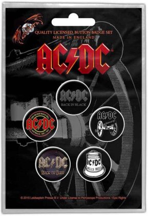 AC/DC - For Those About To Rock Button Badge Pack